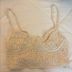 Zara Cream Crop Top/Bralette